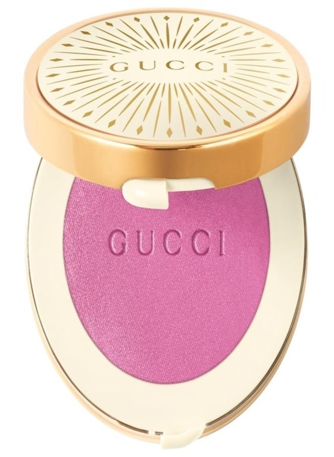 Gucci Glow Dewy Powder Blush 5.5g – 01 Arctic Rose Radiant Long-Wear Cheek Color - Image 1